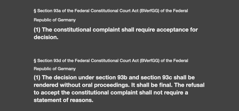 § 93 Federal Constitutional Court Act
